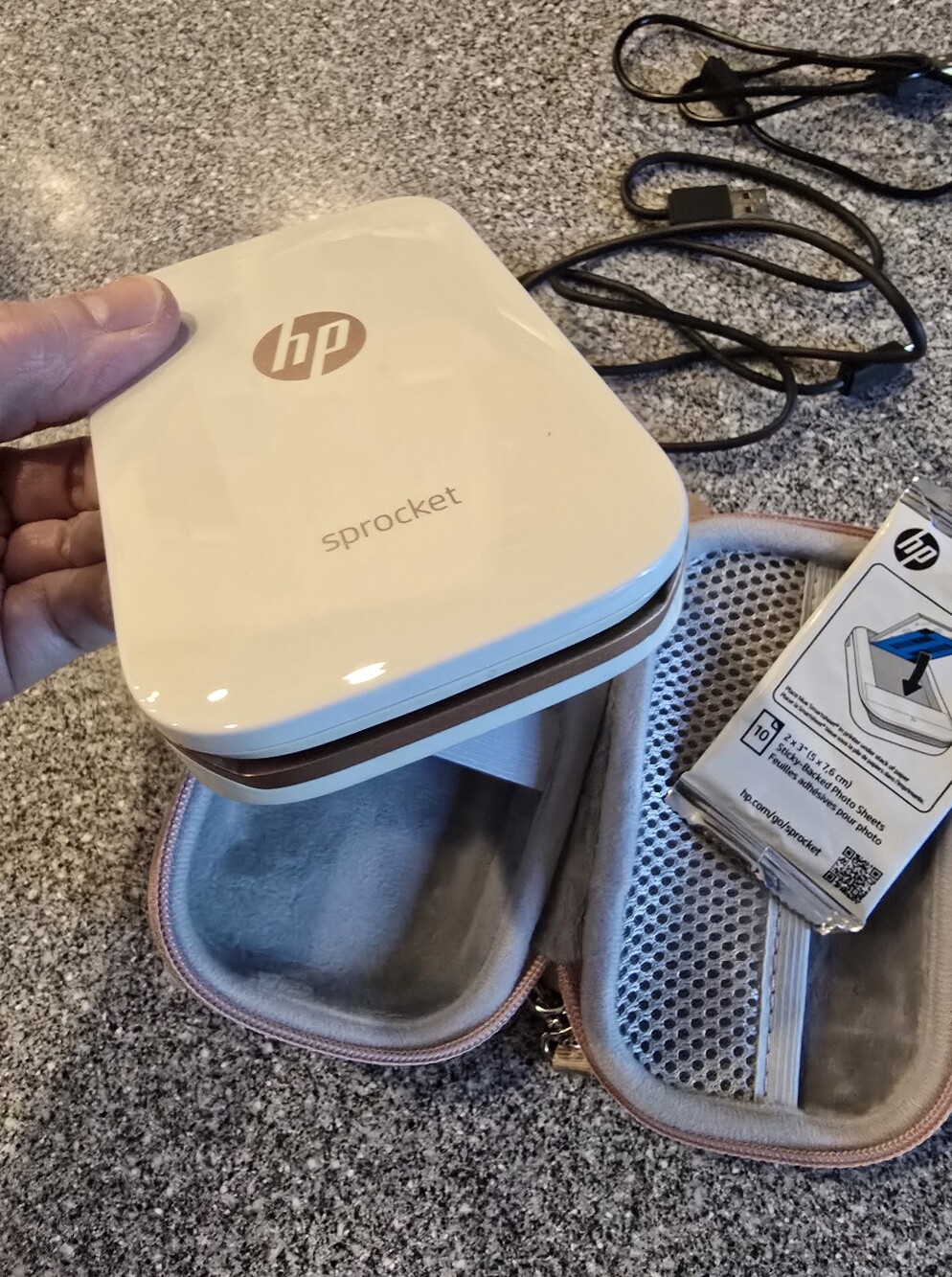 HP Sprocket Portable Photo Printer, Print Social Media Photos on 2x3 Sticky-Back - Picture 3 of 13